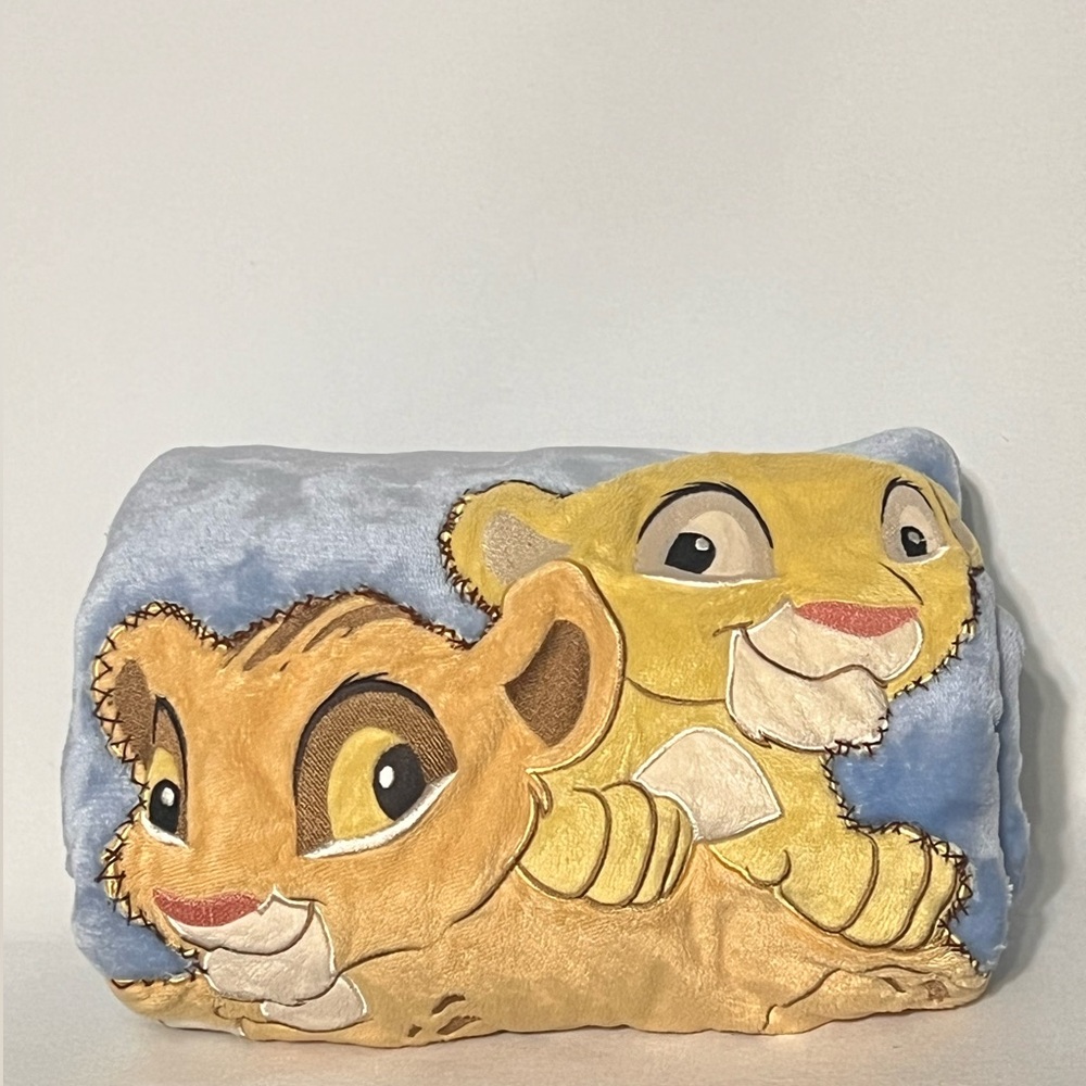 Hand made Lion king baby blanket 30x40” used